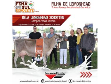 A Genética Accelerated Genetics se destaca na Fenasul 2023.